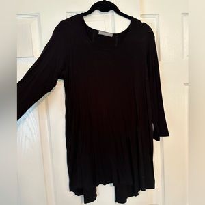 Open back long sleeve shirt